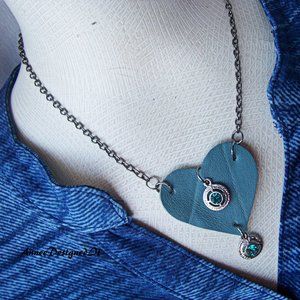 Leather Heart Necklace